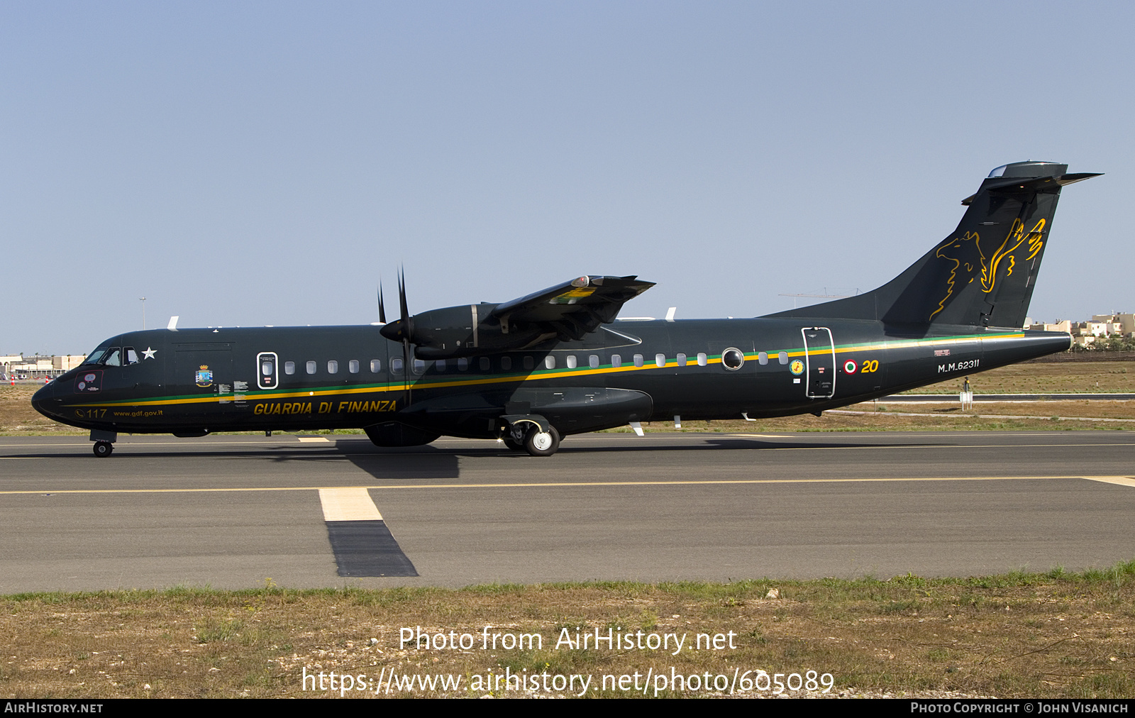 Aircraft Photo of MM62311 | ATR ATR-72-600MPA | Italy - Guardia di Finanza | AirHistory.net #605089
