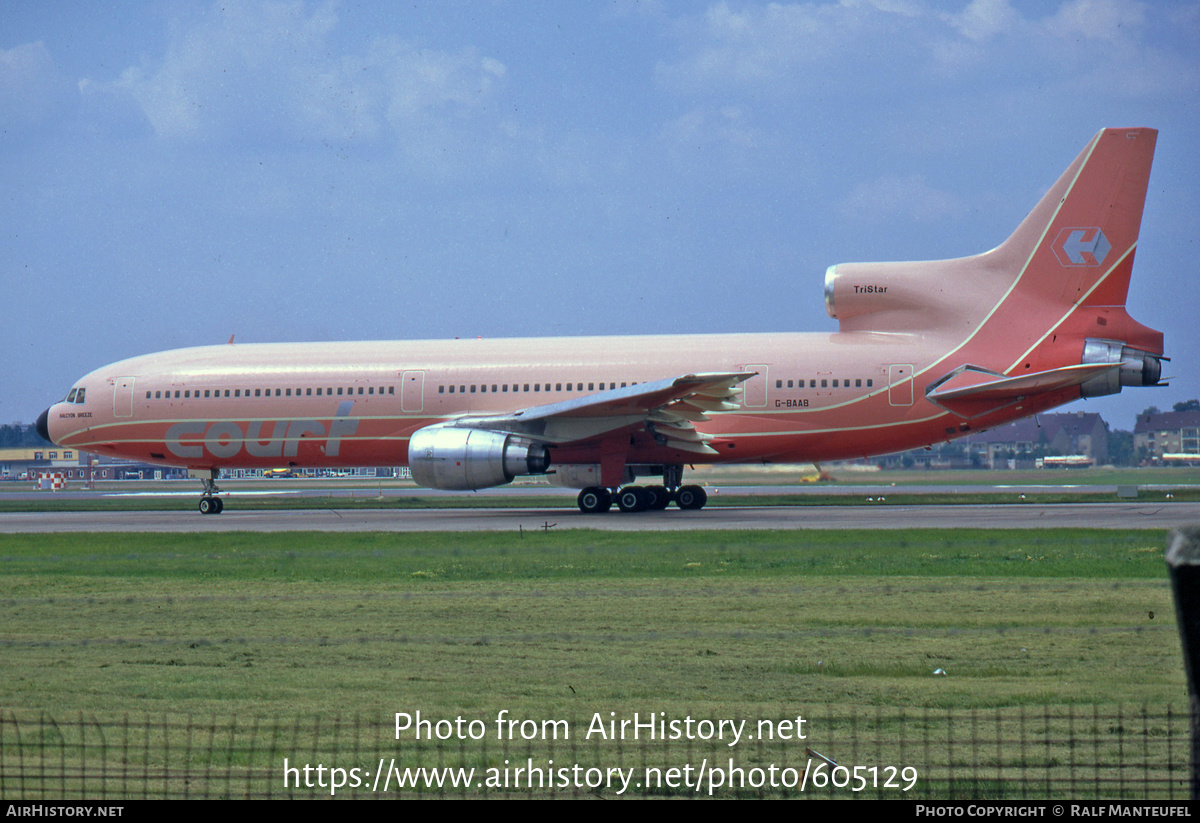 Aircraft Photo of G-BAAB | Lockheed L-1011-385-1 TriStar 1 | Court Line | AirHistory.net #605129