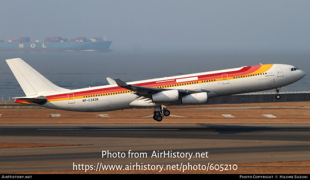 Aircraft Photo of RP-C3438 | Airbus A340-313 | AirHistory.net #605210