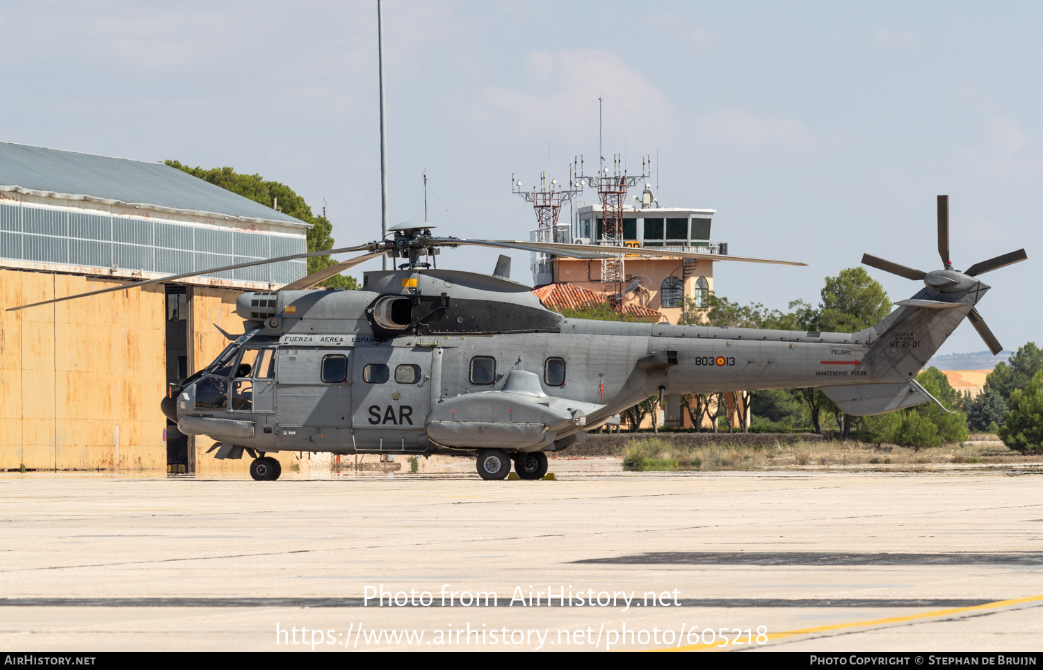 Aircraft Photo of HT.21-01 / HT.21-1 | Aerospatiale AS-332B1 Super Puma | Spain - Air Force | AirHistory.net #605218