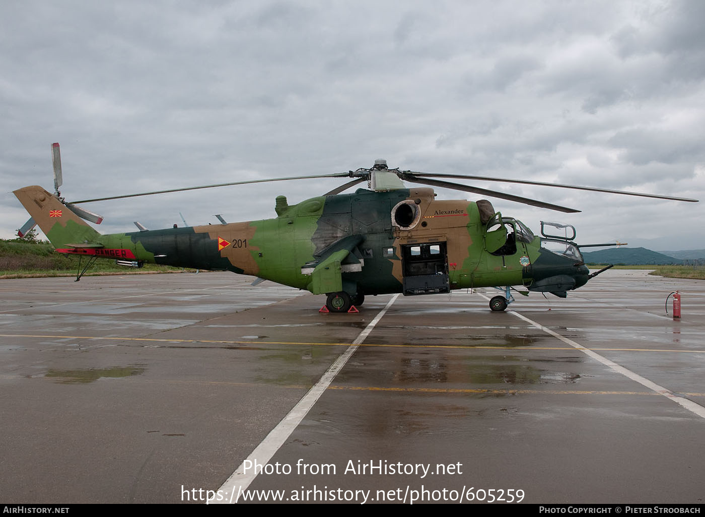 Aircraft Photo of 201 | Mil Mi-24V Alexander | North Macedonia - Air Force | AirHistory.net #605259