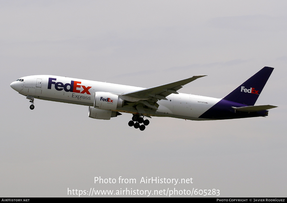 Aircraft Photo of N870FD | Boeing 777-F | FedEx Express - Federal Express | AirHistory.net #605283