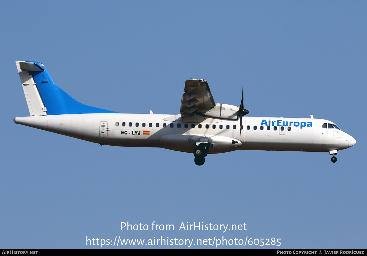 Aircraft Photo of EC-LYJ | ATR ATR-72-500 (ATR-72-212A) | Air Europa | AirHistory.net #605285