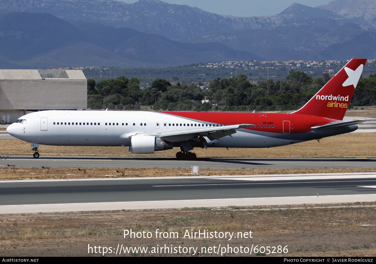 Aircraft Photo of VP-BMC | Boeing 767-3Q8/ER | Nordwind Airlines | AirHistory.net #605286