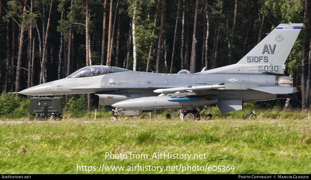 Aircraft Photo of 89-2030 / AF89-030 | General Dynamics F-16CM Fighting Falcon | USA - Air Force | AirHistory.net #605369