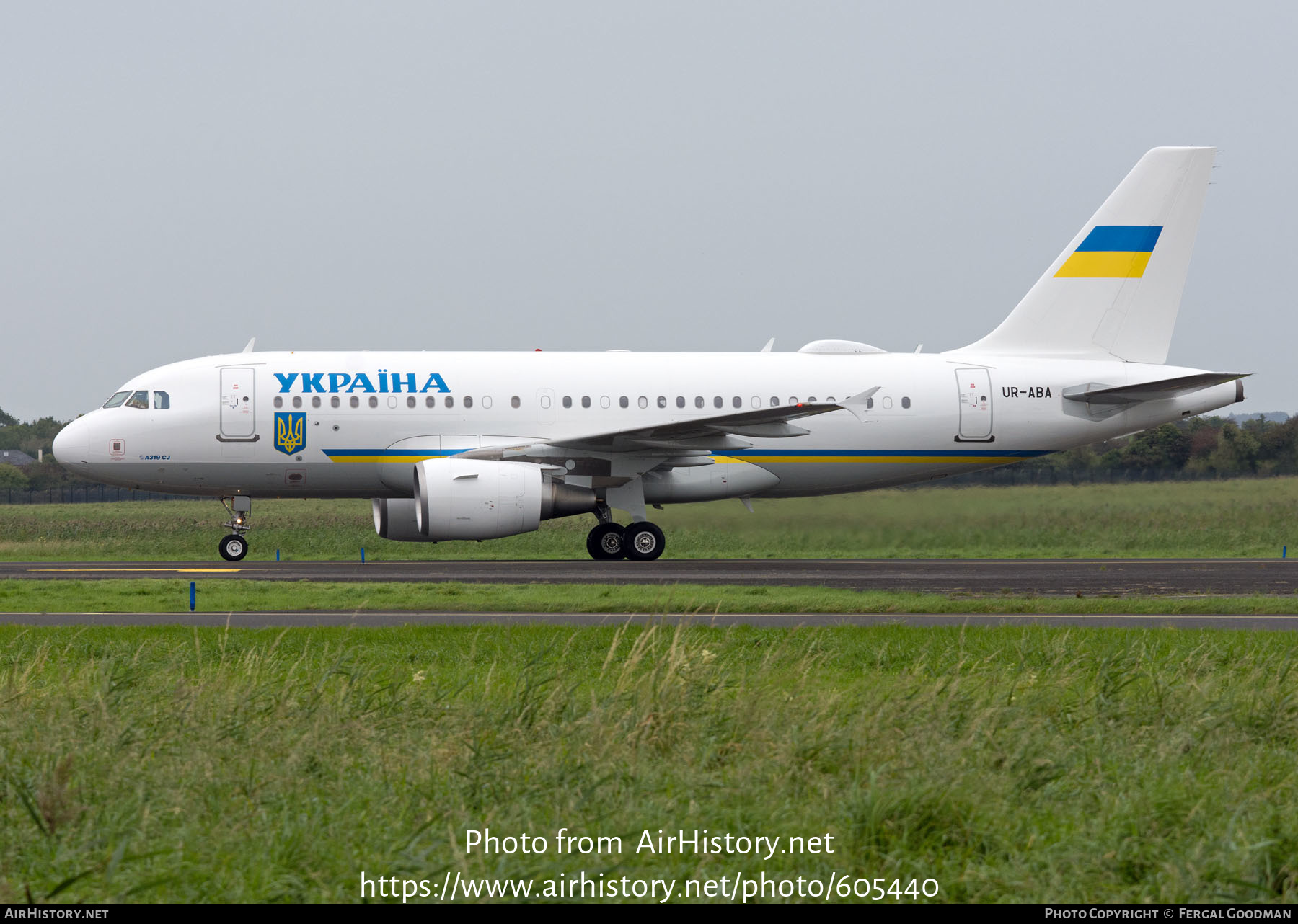 Aircraft Photo of UR-ABA | Airbus ACJ319 (A319-115/CJ) | Ukraine Government | AirHistory.net #605440