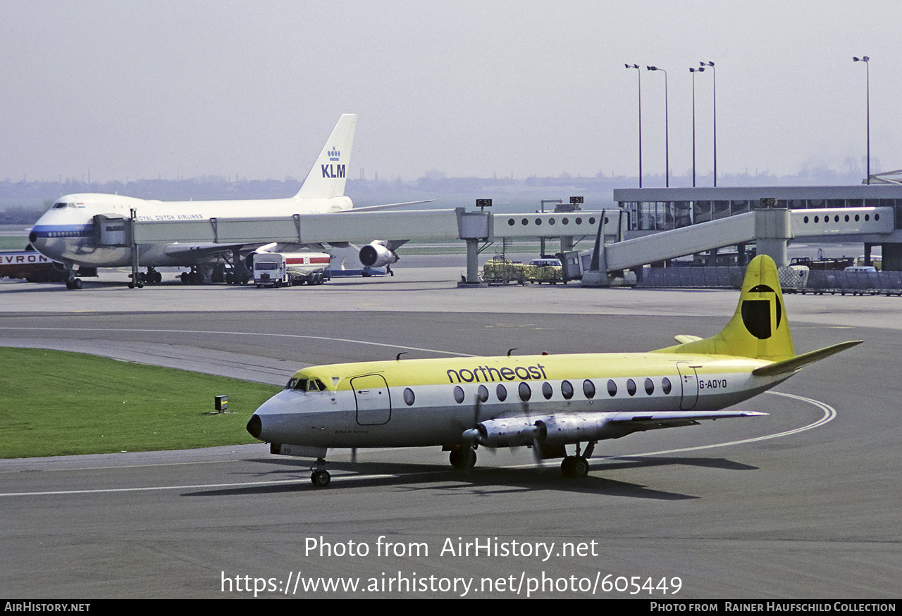 Aircraft Photo of G-AOYO | Vickers 806 Viscount | Northeast Airlines | AirHistory.net #605449