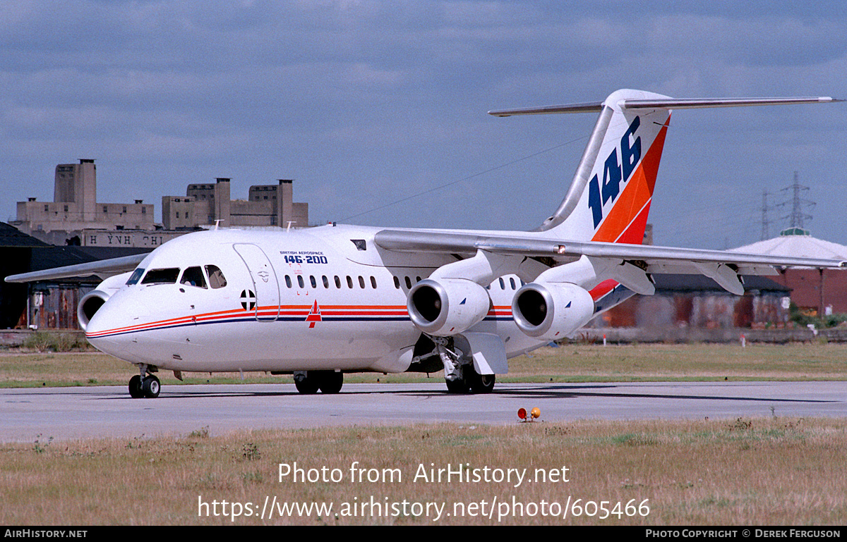 Aircraft Photo of G-BMYE | British Aerospace BAe-146-200 | British Aerospace | AirHistory.net #605466