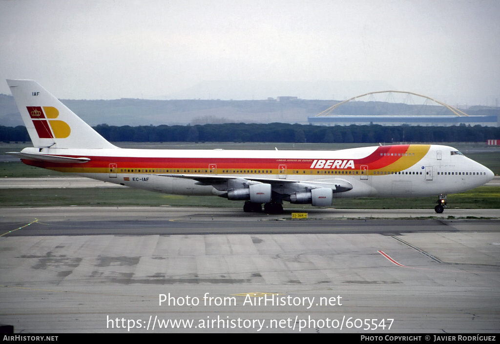 Aircraft Photo of EC-IAF | Boeing 747-256BM | Iberia | AirHistory.net #605547