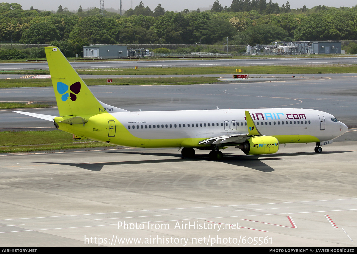 Aircraft Photo of HL8247 | Boeing 737-8SH | Jin Air | AirHistory.net #605561