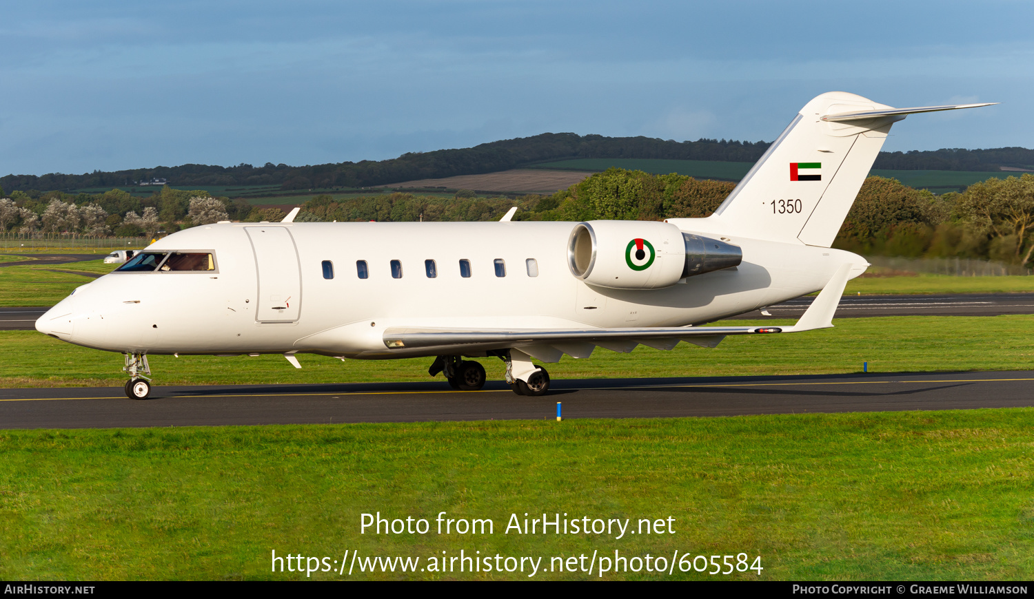 Aircraft Photo of 1350 | Bombardier Challenger 650 (CL-600-2B16) | United Arab Emirates - Air Force | AirHistory.net #605584