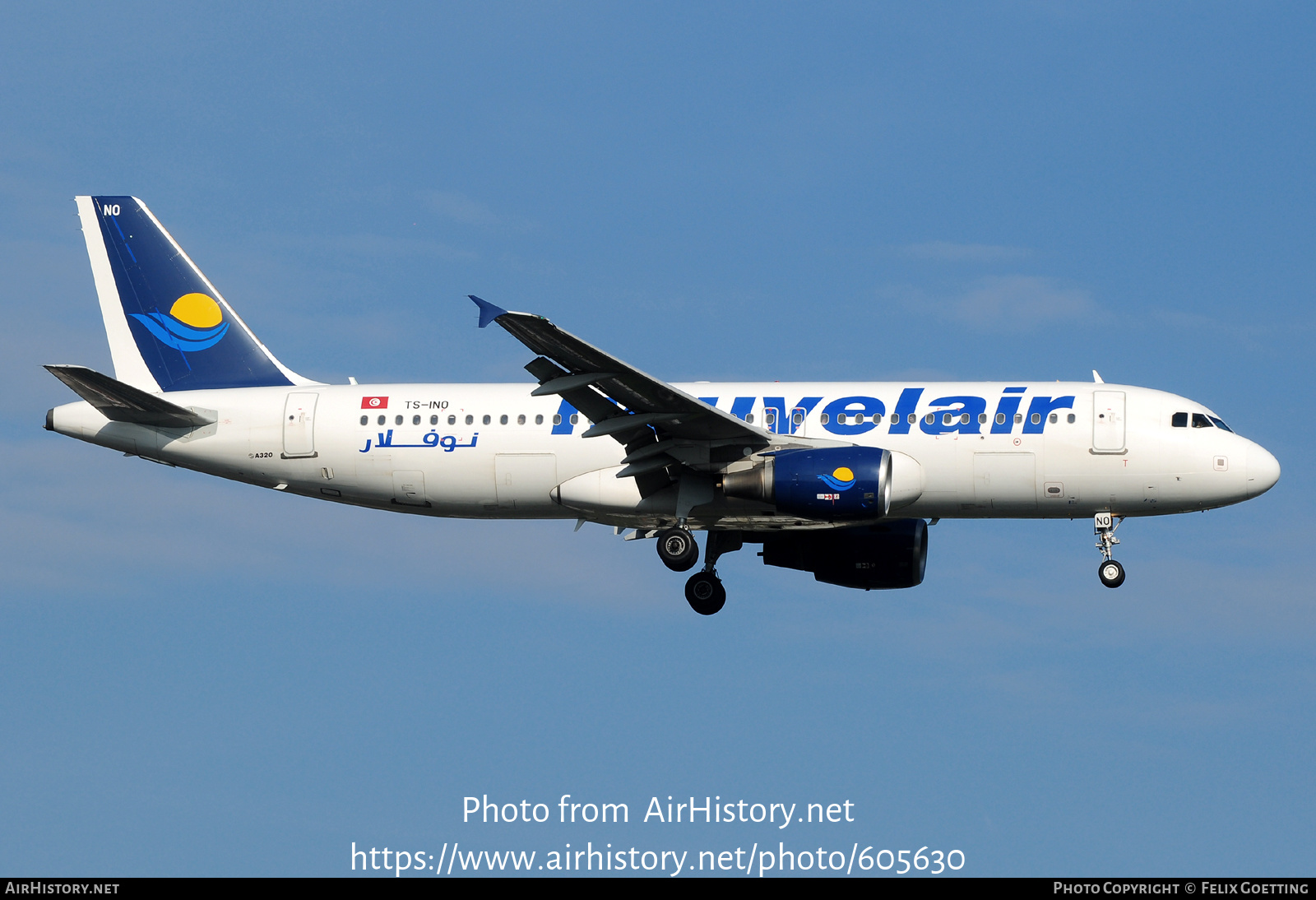 Aircraft Photo of TS-INO | Airbus A320-214 | Nouvelair Tunisie ...