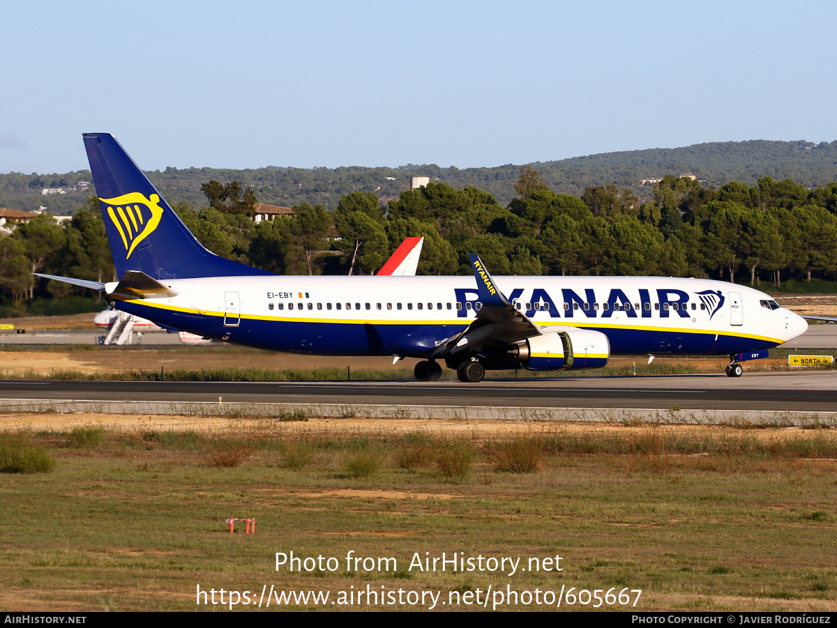 Aircraft Photo of EI-EBY | Boeing 737-8AS | Ryanair | AirHistory.net #605667