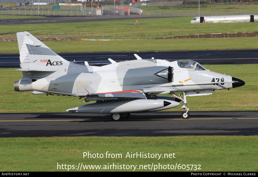 Aircraft Photo of C-FGYL | McDonnell Douglas A-4N Skyhawk II | Top Aces | AirHistory.net #605732