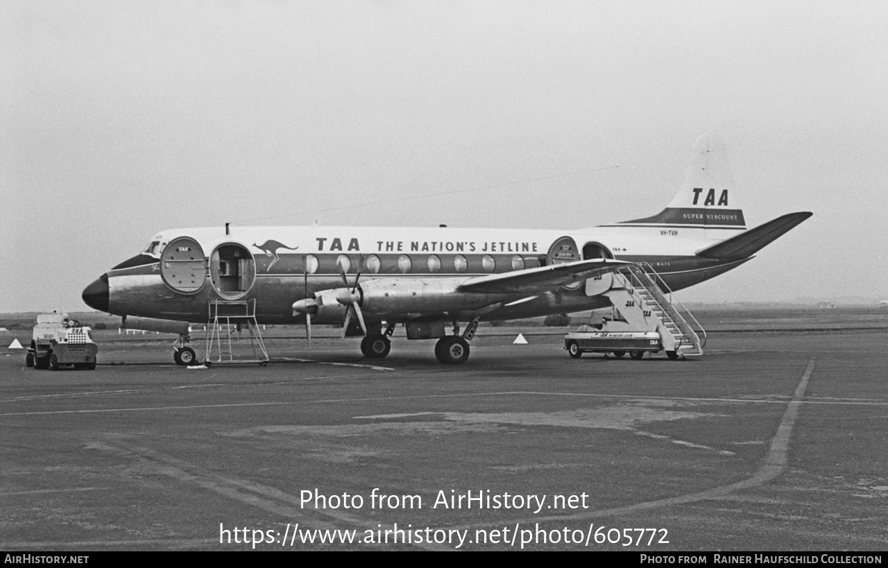 Aircraft Photo of VH-TVH | Vickers 756D Viscount | Trans-Australia Airlines - TAA | AirHistory.net #605772