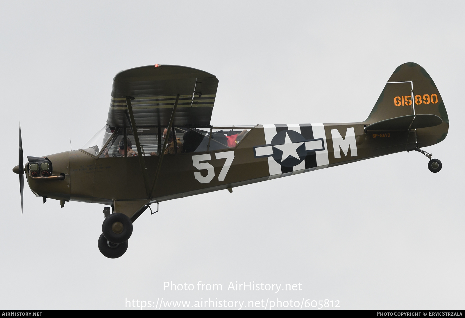 Aircraft Photo of SP-SAVO / 615890 | Piper L-4H Grasshopper (J-3C) | USA - Air Force | AirHistory.net #605812