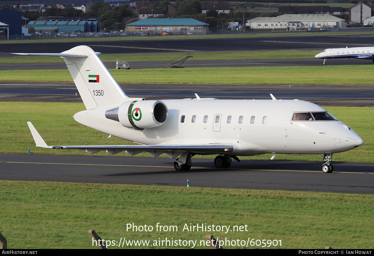 Aircraft Photo of 1350 | Bombardier Challenger 650 (CL-600-2B16) | United Arab Emirates - Air Force | AirHistory.net #605901