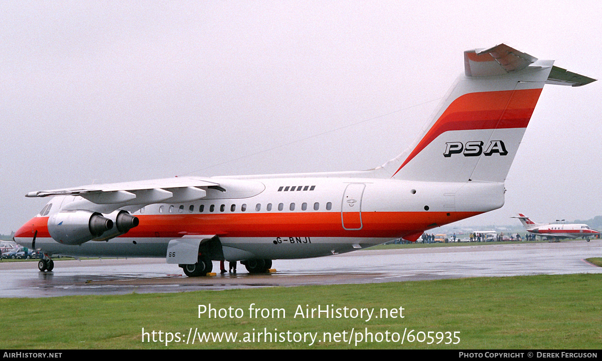 Aircraft Photo of G-BNJI / N366PS | British Aerospace BAe-146-200A | PSA - Pacific Southwest Airlines | AirHistory.net #605935