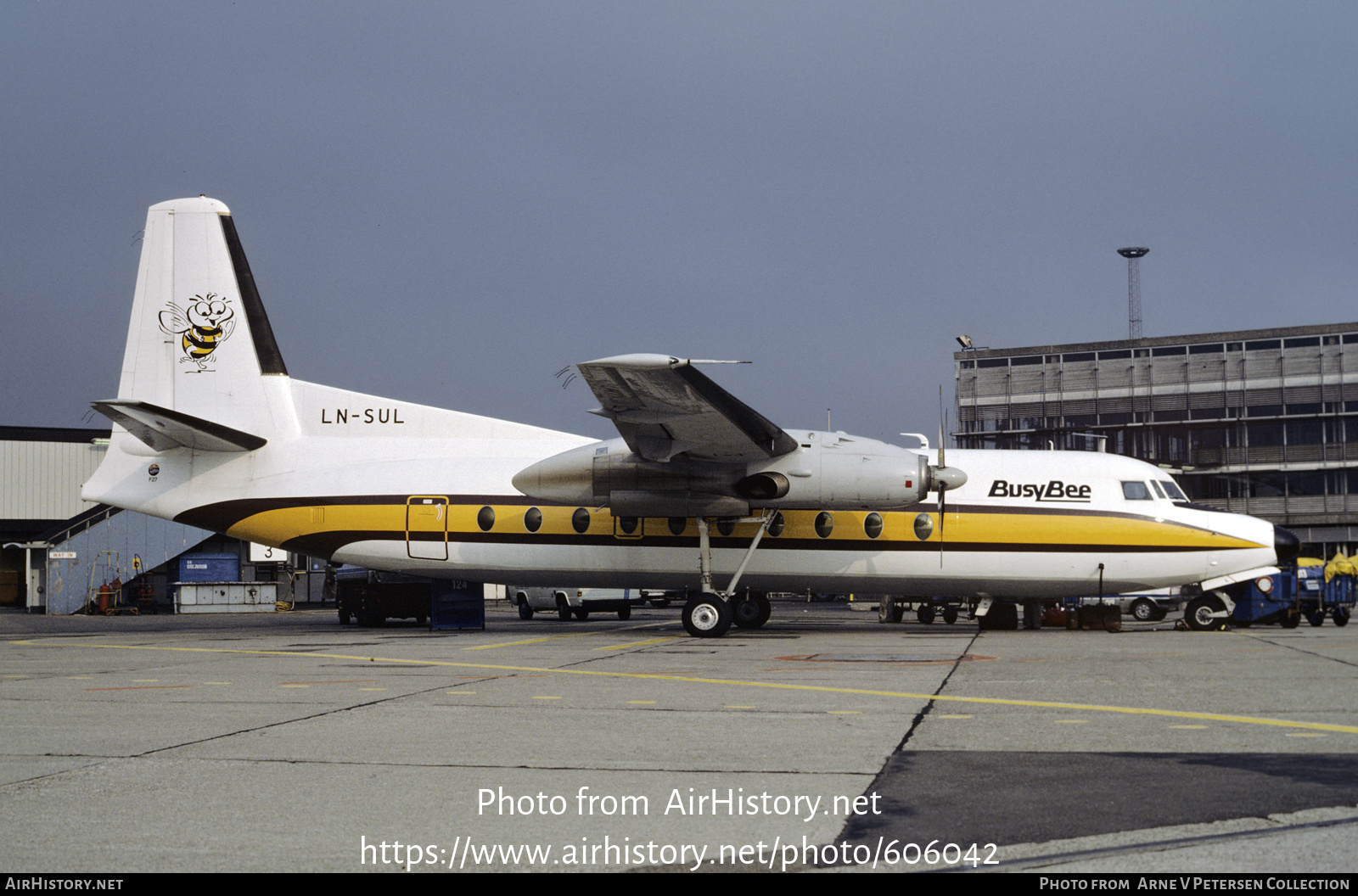 Aircraft Photo of LN-SUL | Fokker F27-100 Friendship | Busy Bee of Norway | AirHistory.net #606042