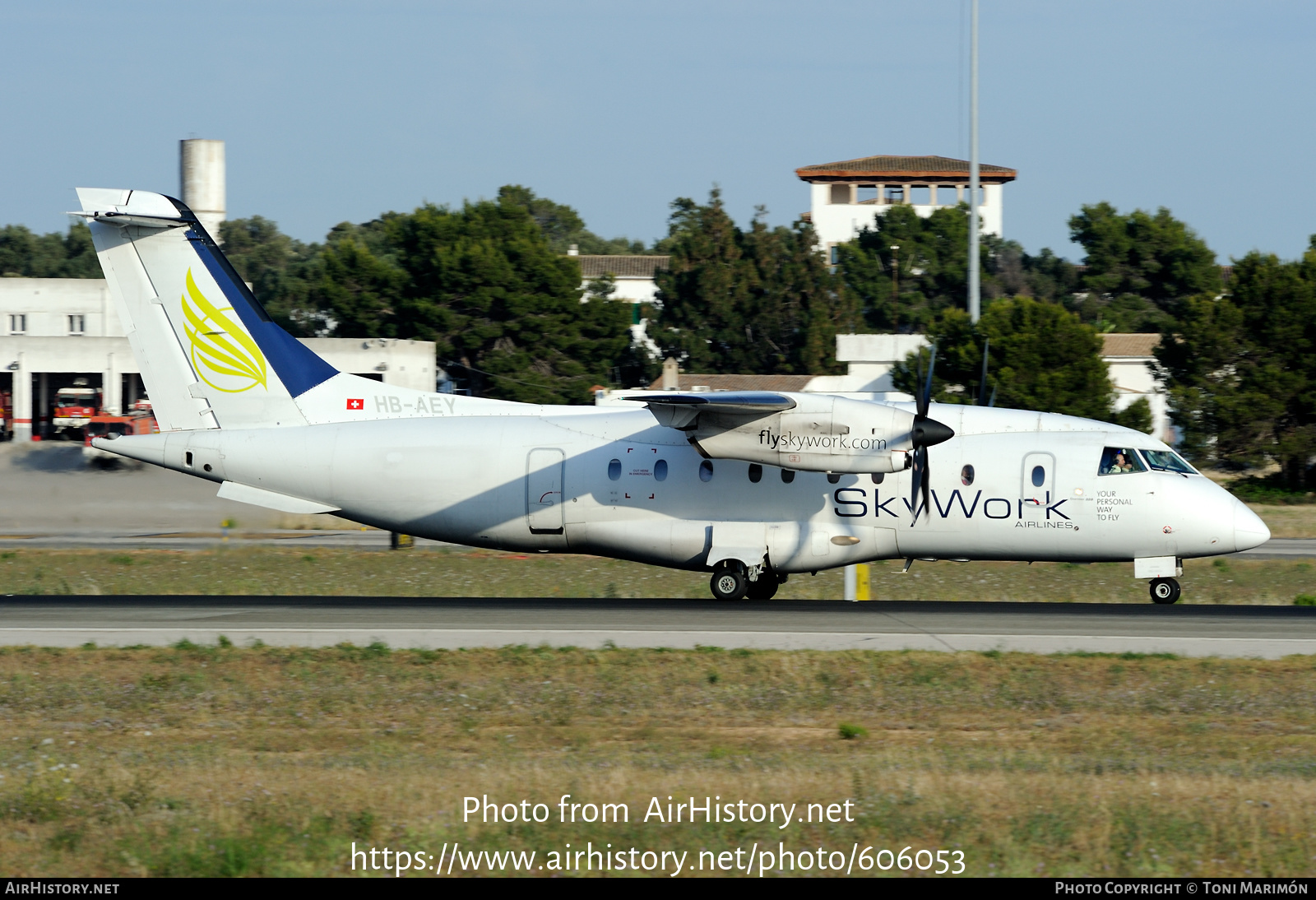 Aircraft Photo of HB-AEY | Fairchild Dornier 328-130 | SkyWork Airlines | AirHistory.net #606053