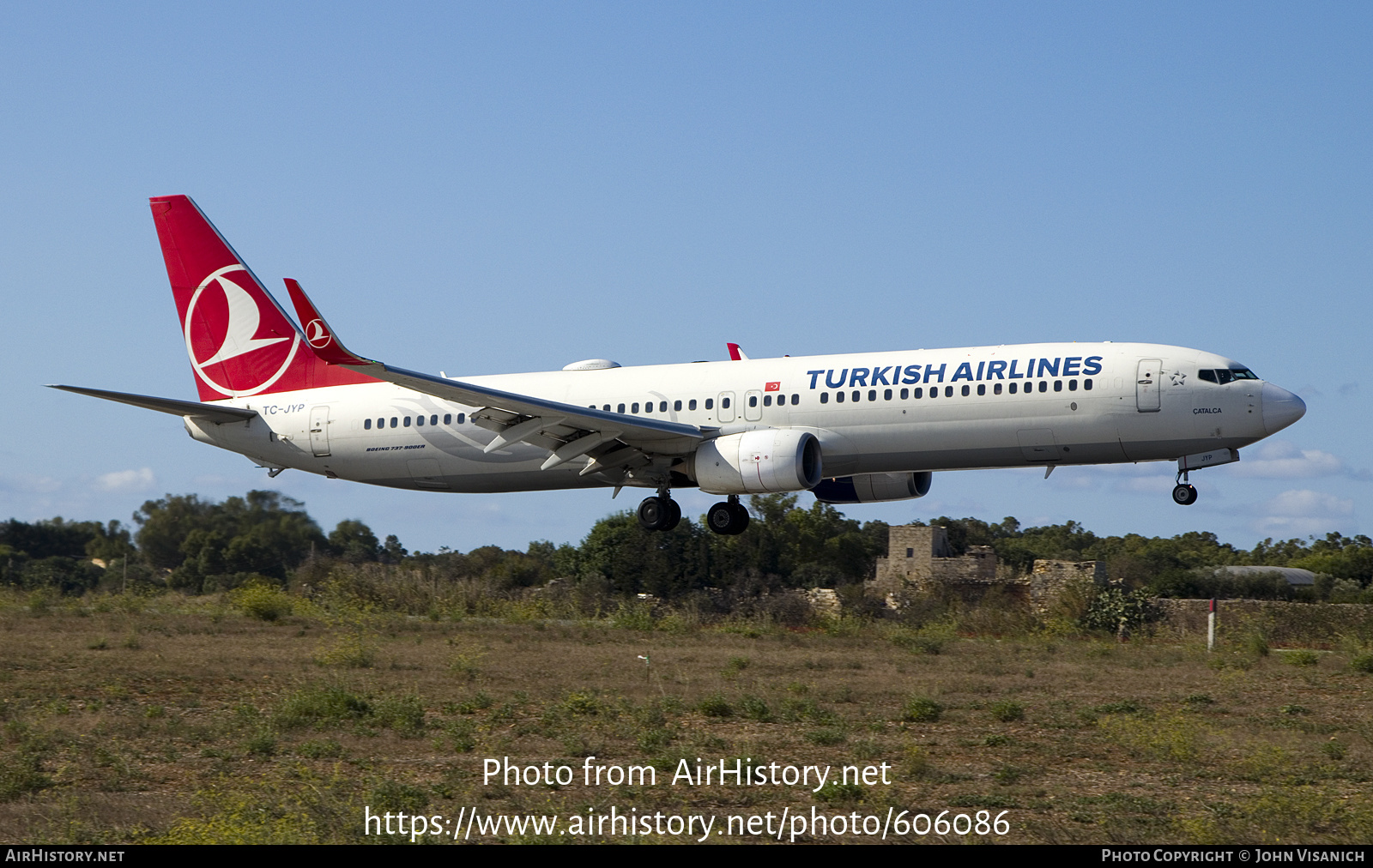 Aircraft Photo of TC-JYP | Boeing 737-9F2/ER | Turkish Airlines | AirHistory.net #606086