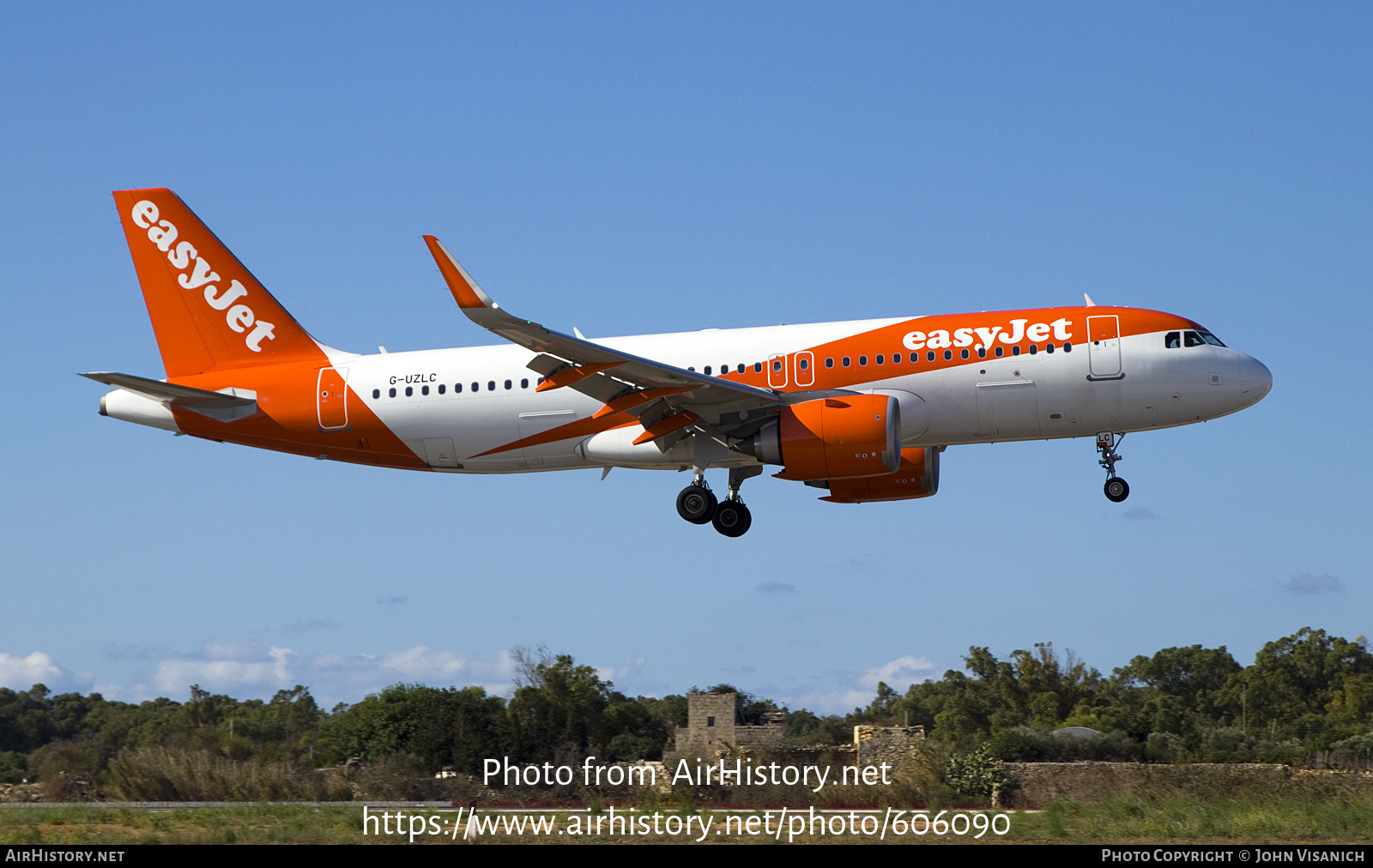 Aircraft Photo of G-UZLC | Airbus A320-251N | EasyJet | AirHistory.net #606090