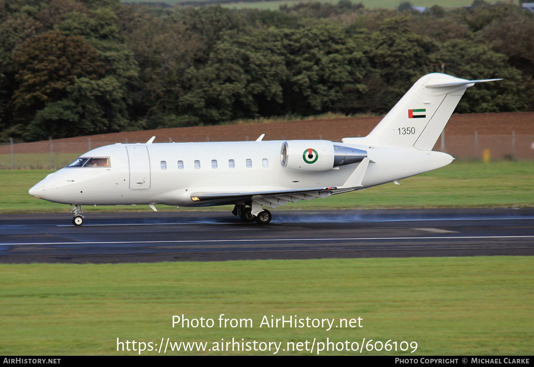 Aircraft Photo of 1350 | Bombardier Challenger 650 (CL-600-2B16) | United Arab Emirates - Air Force | AirHistory.net #606109