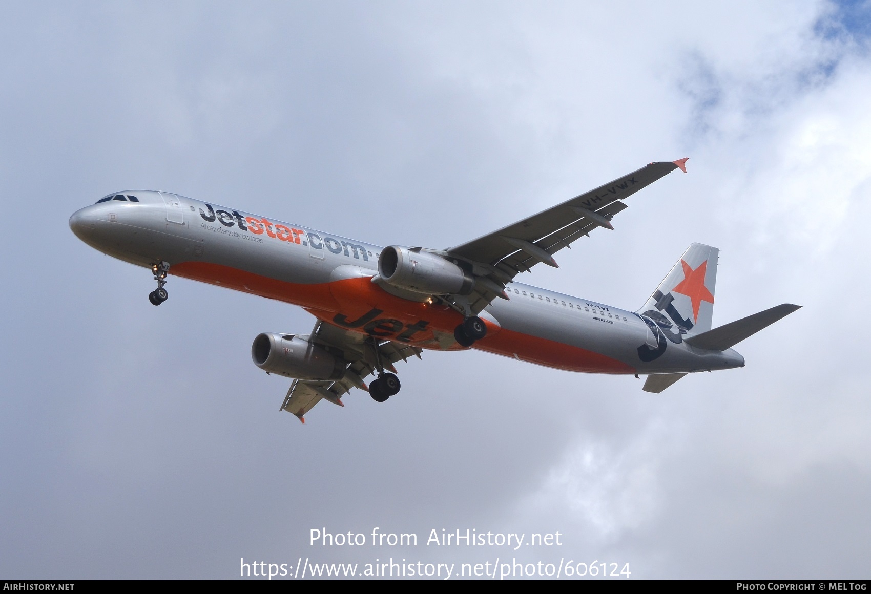 Aircraft Photo of VH-VWX | Airbus A320-231 | Jetstar Airways | AirHistory.net #606124