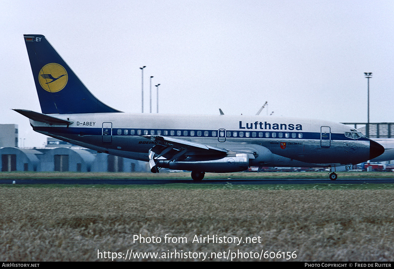 Aircraft Photo of D-ABEY | Boeing 737-130 | Lufthansa | AirHistory.net #606156