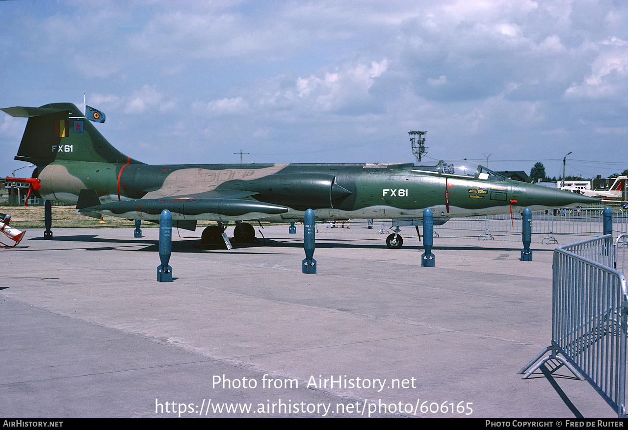 Aircraft Photo of FX61 | Lockheed F-104G Starfighter | Belgium - Air Force | AirHistory.net #606165