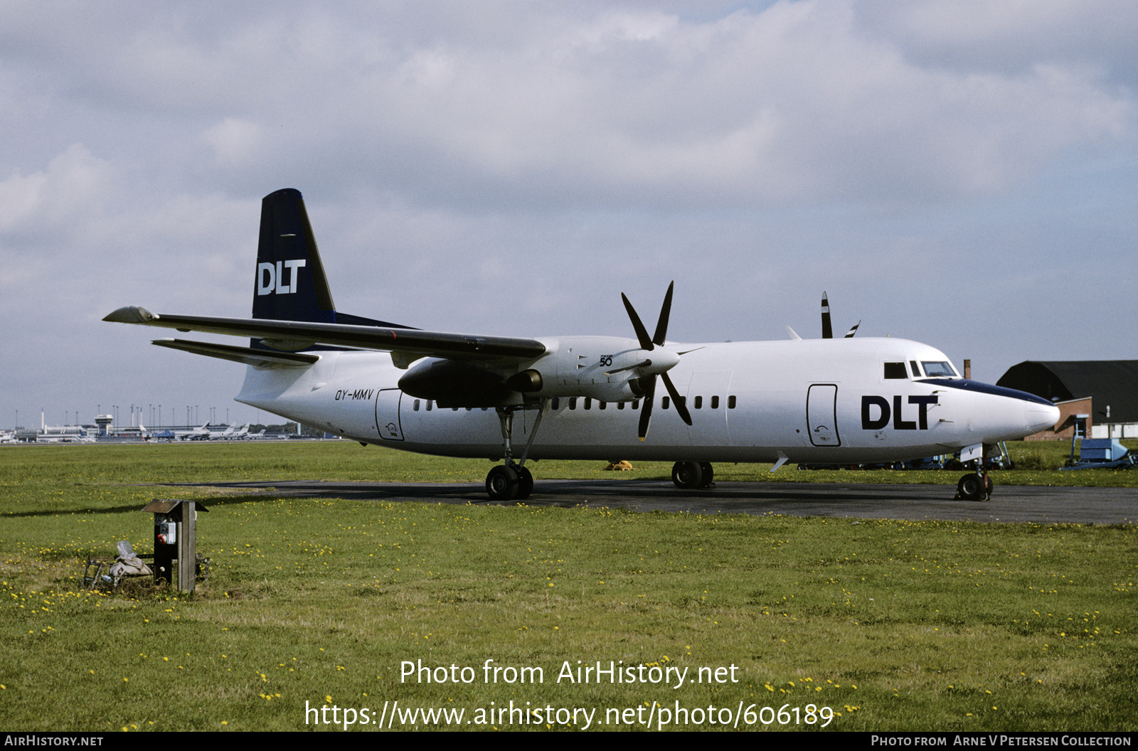 Aircraft Photo of OY-MMV | Fokker 50 | DLT - Deutsche Luftverkehrsgesellschaft | AirHistory.net #606189