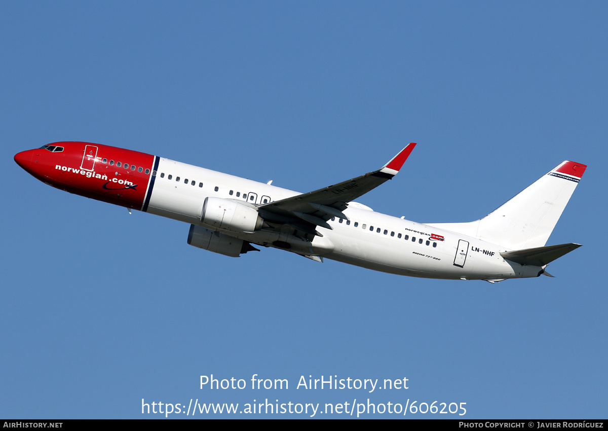 Aircraft Photo of LN-NHF | Boeing 737-8JP | Norwegian | AirHistory.net #606205