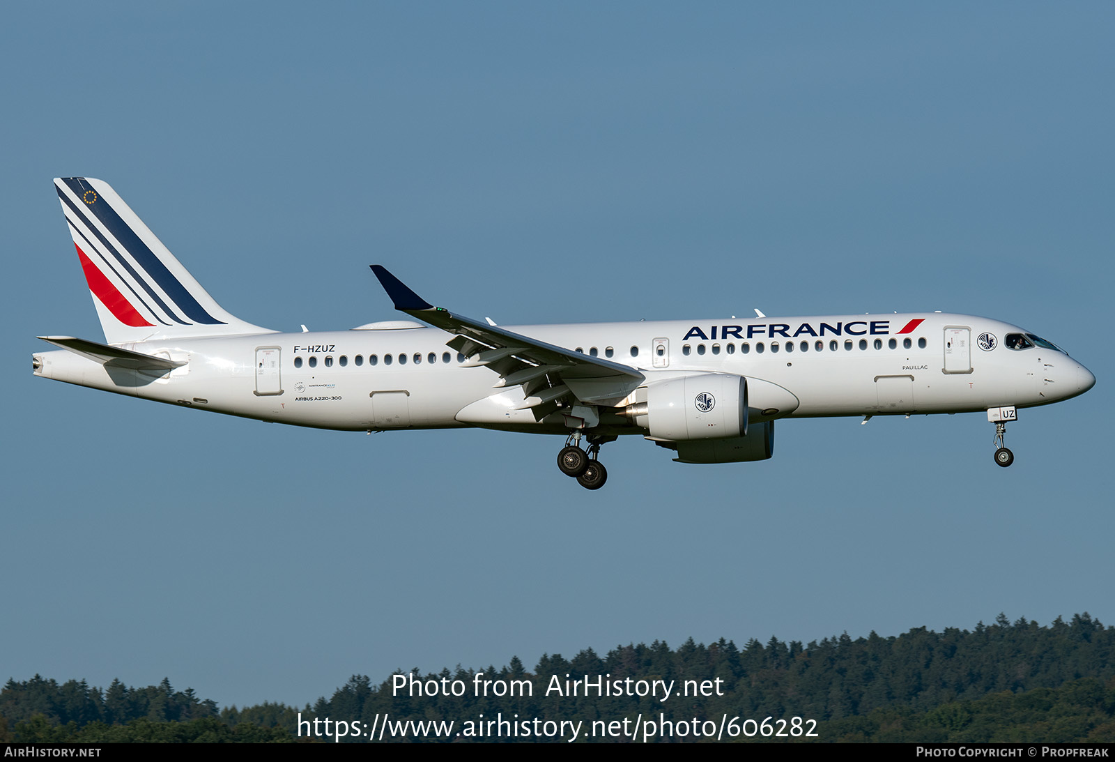 Aircraft Photo of F-HZUZ | Airbus A220-371 (BD-500-1A11) | Air France | AirHistory.net #606282