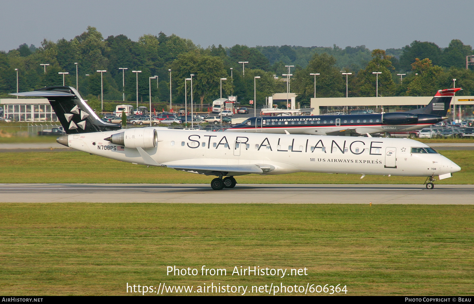 Aircraft Photo of N708PS | Bombardier CRJ-701ER (CL-600-2C10) | US Airways Express | AirHistory.net #606364