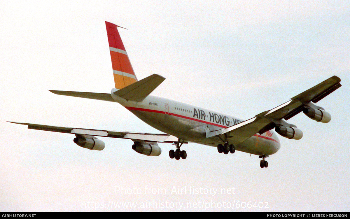 Aircraft Photo of VR-HKK | Boeing 707-336C | Air Hong Kong | AirHistory.net #606402