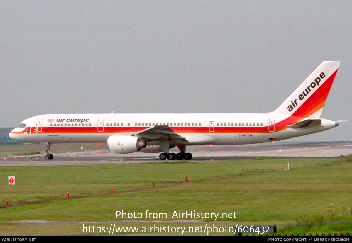 Aircraft Photo of G-BPGW | Boeing 757-236 | Air Europe | AirHistory.net #606432