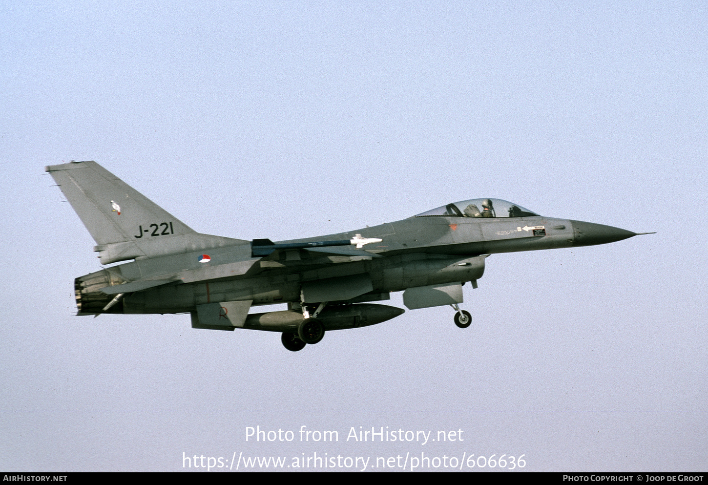 Aircraft Photo of J-221 | General Dynamics F-16A Fighting Falcon | Netherlands - Air Force | AirHistory.net #606636