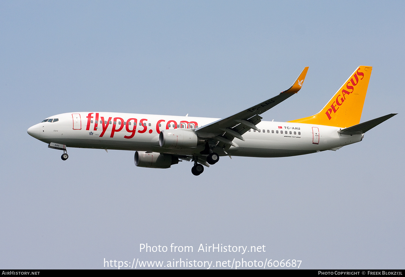 Aircraft Photo of TC-AAU | Boeing 737-82R | Pegasus Airlines | AirHistory.net #606687