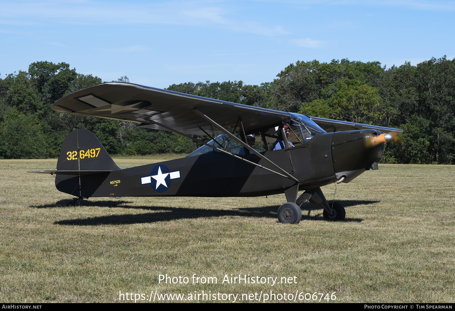 Aircraft Photo of N57525 / 326497 | Taylorcraft L-2M Grasshopper | USA - Army | AirHistory.net #606746