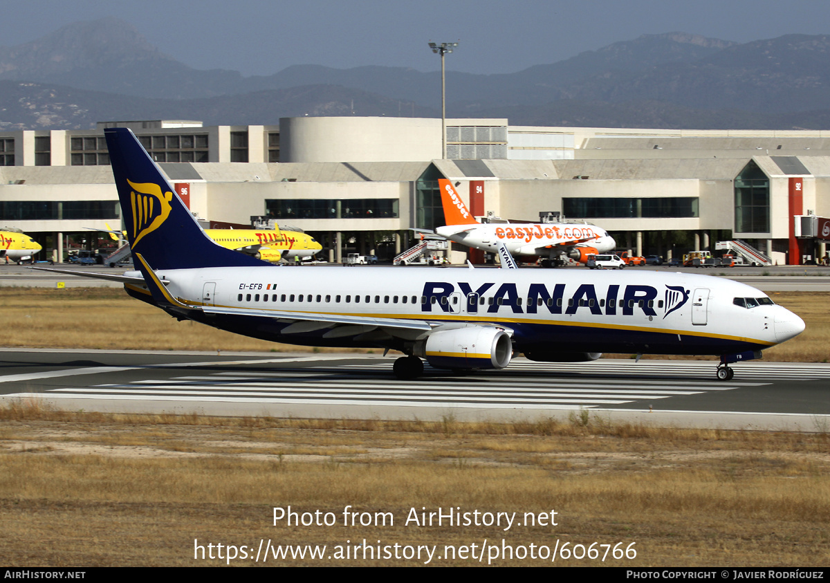 Aircraft Photo of EI-EFB | Boeing 737-8AS | Ryanair | AirHistory.net #606766