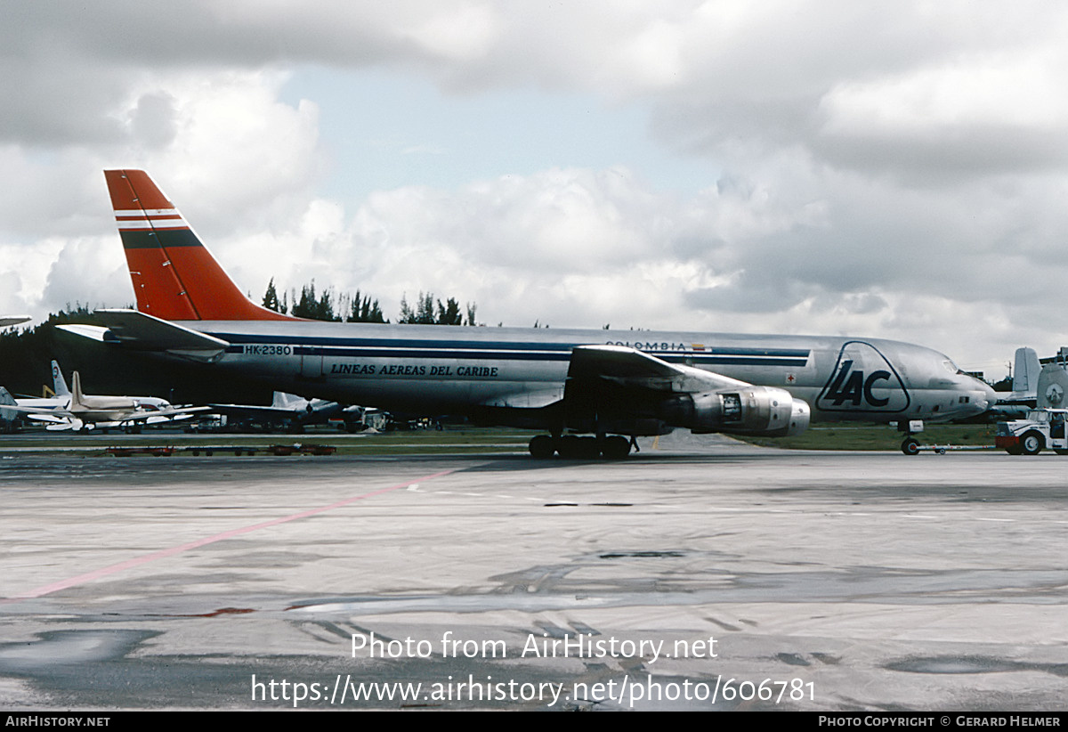 Aircraft Photo of HK-2380 | Douglas DC-8-54(F) | LAC - Líneas Aéreas del Caribe | AirHistory.net #606781