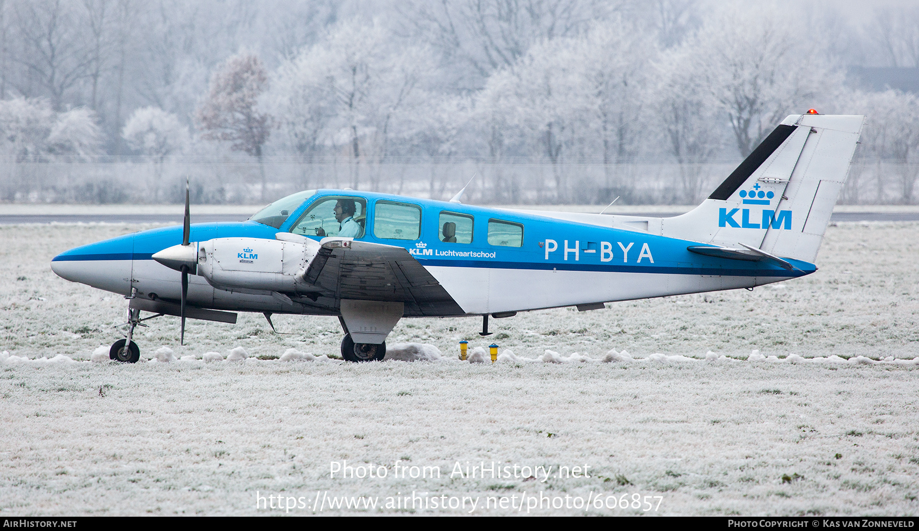 Aircraft Photo of PH-BYA | Beech 58 Baron | KLM Luchtvaartschool | AirHistory.net #606857