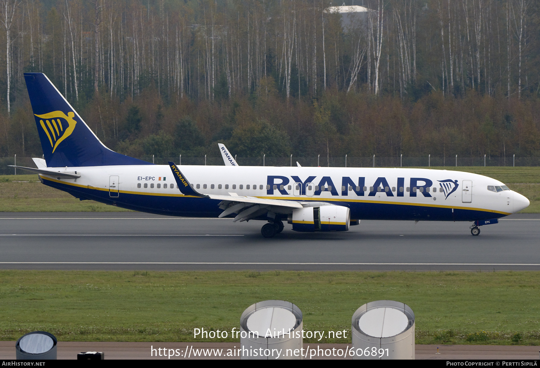 Aircraft Photo of EI-EPC | Boeing 737-8AS | Ryanair | AirHistory.net #606891