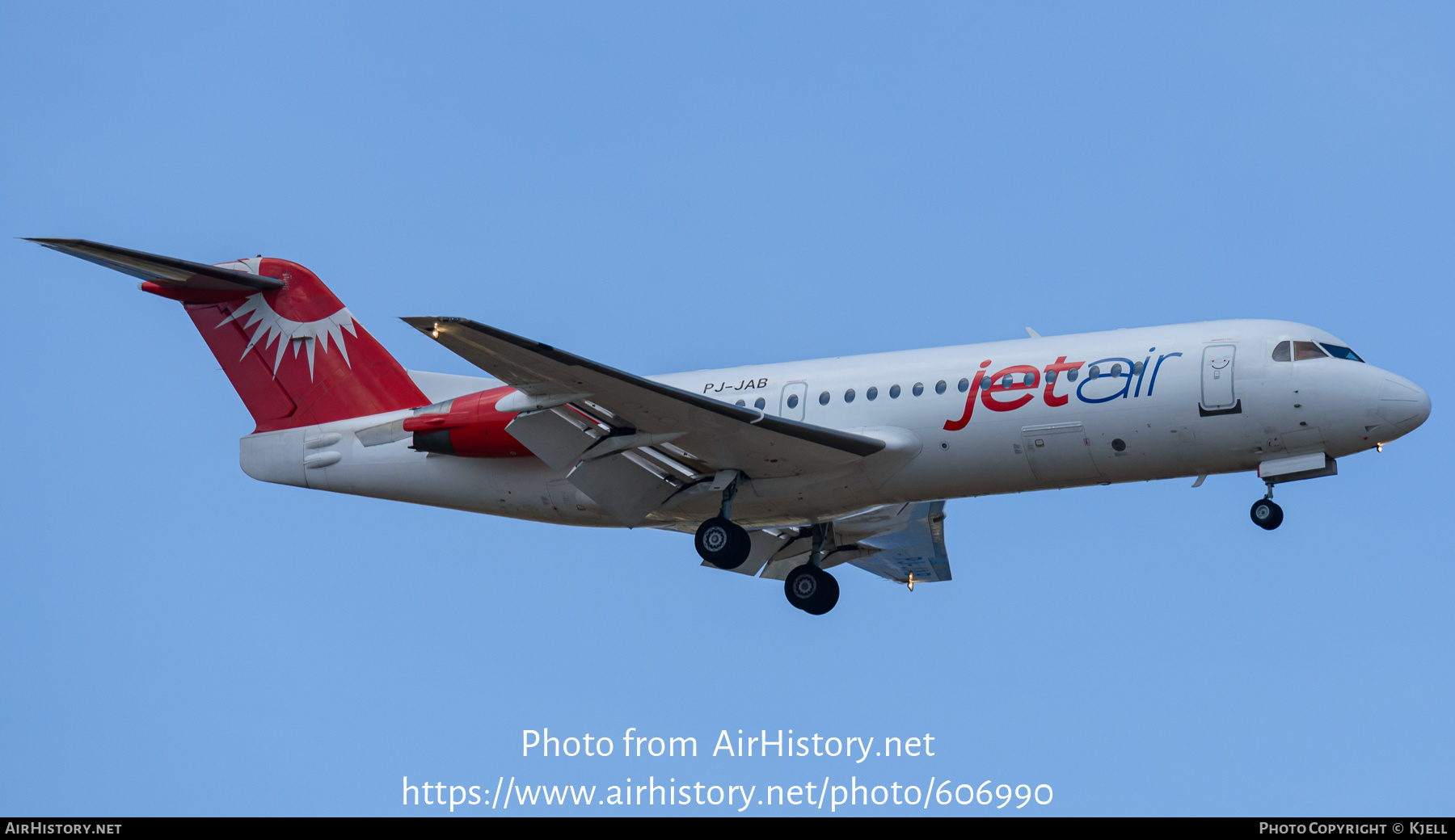 Aircraft Photo of PJ-JAB | Fokker 70 (F28-0070) | Jetair Caribbean | AirHistory.net #606990