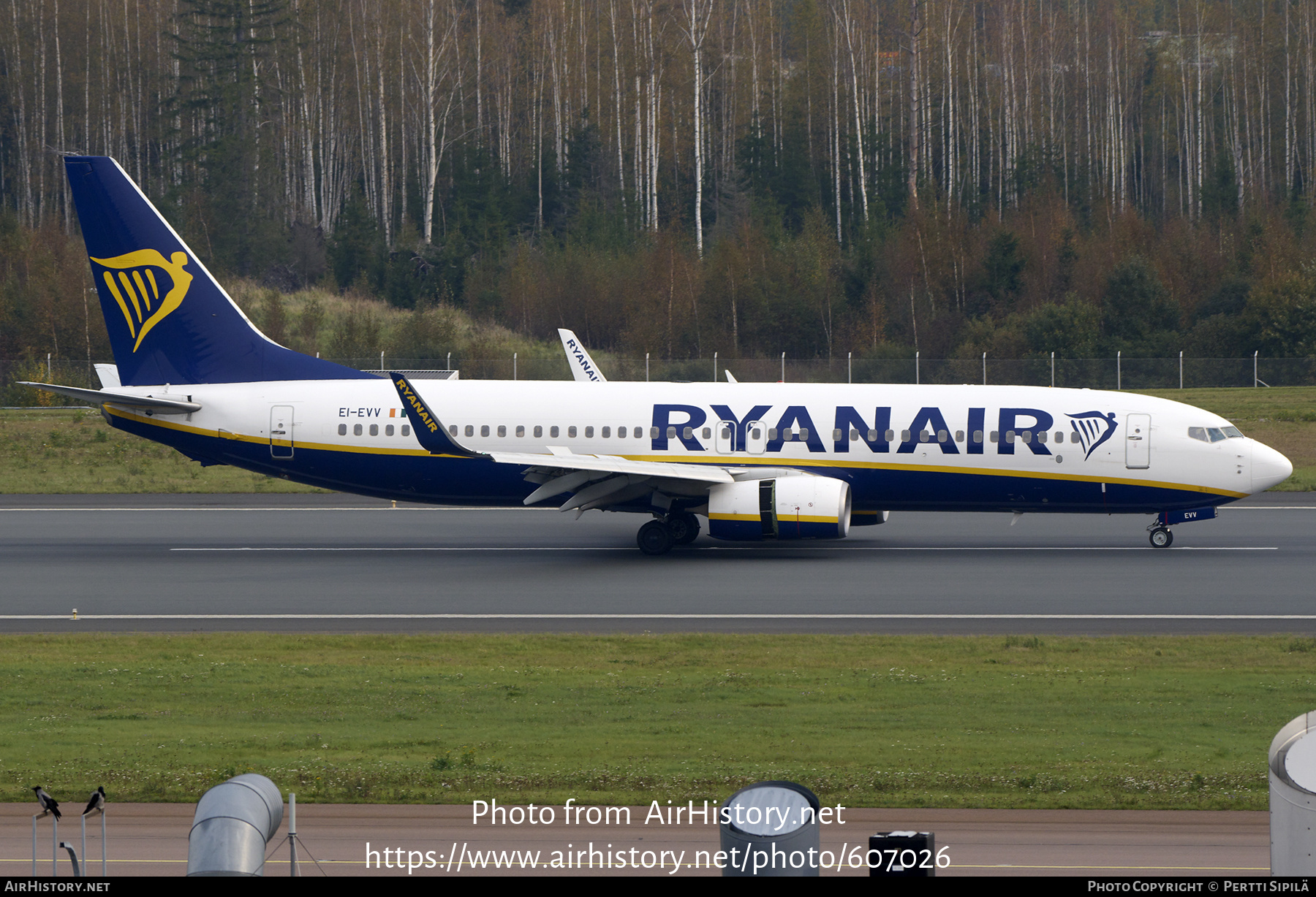 Aircraft Photo of EI-EVV | Boeing 737-8AS | Ryanair | AirHistory.net #607026