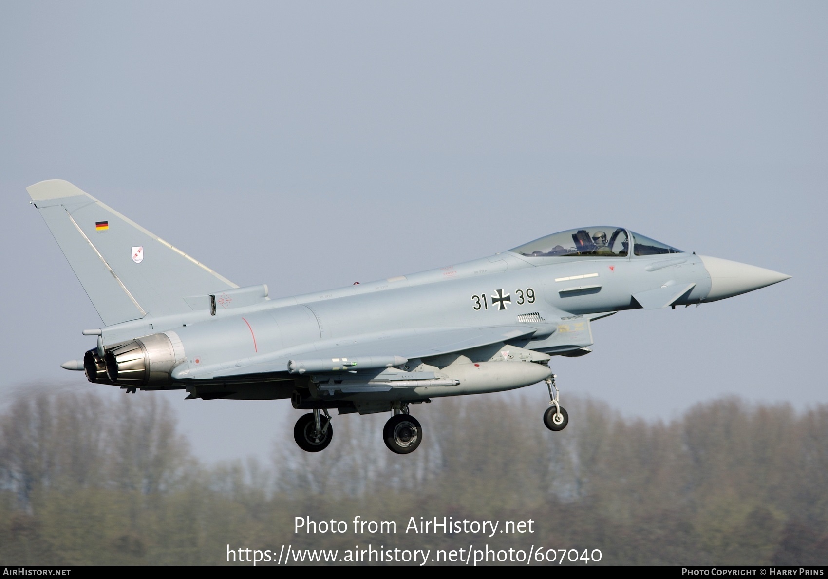 Aircraft Photo of 3139 | Eurofighter EF-2000 Typhoon S | Germany - Air Force | AirHistory.net #607040