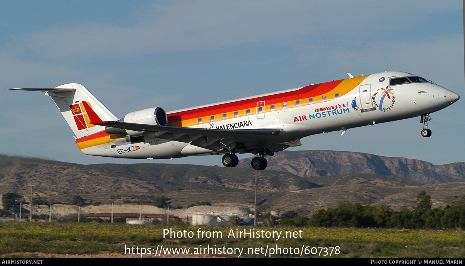 Aircraft Photo of EC-IKZ | Bombardier CRJ-200ER (CL-600-2B19) | Iberia Regional | AirHistory.net #607378