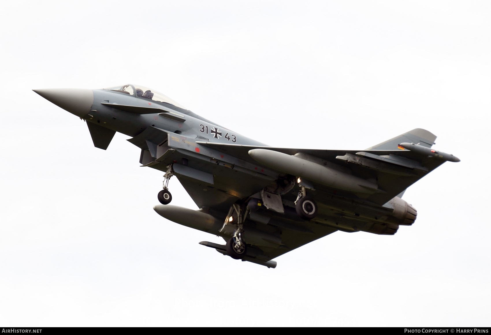 Aircraft Photo of 3143 | Eurofighter EF-2000 Typhoon S | Germany - Air Force | AirHistory.net #607454