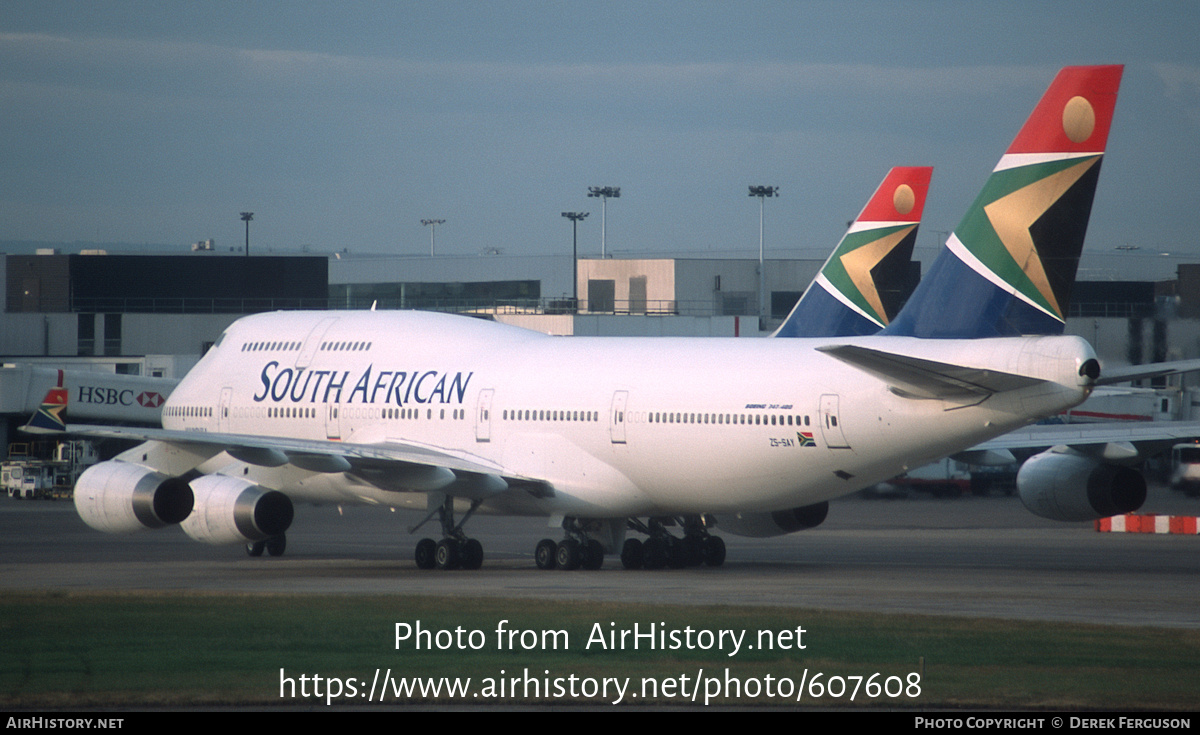 Aircraft Photo of ZS-SAY | Boeing 747-444 | South African Airways | AirHistory.net #607608