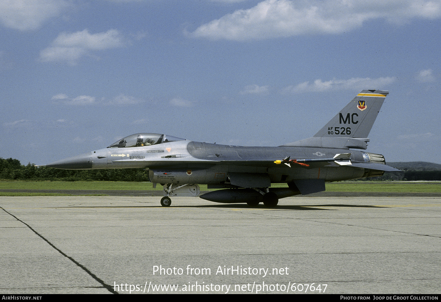 Aircraft Photo of 80-0526 | General Dynamics F-16A Fighting Falcon | USA - Air Force | AirHistory.net #607647